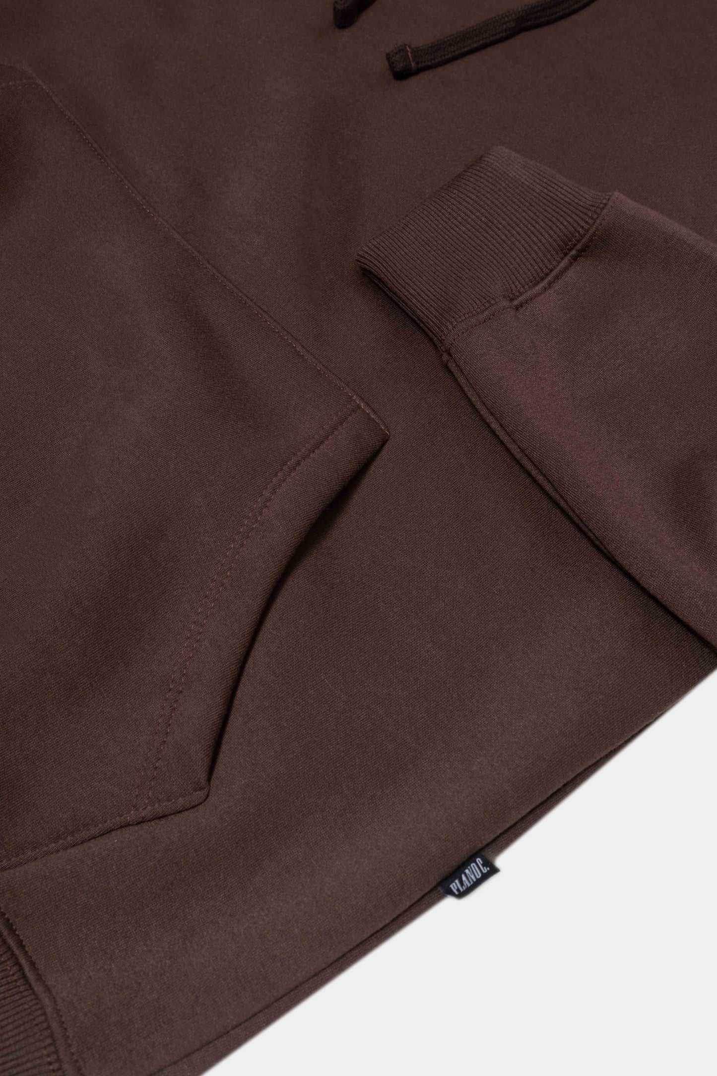 MOLETOM HOODIE "LOGO" BROWN