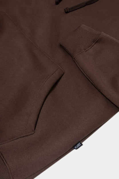 MOLETOM HOODIE "LOGO" BROWN