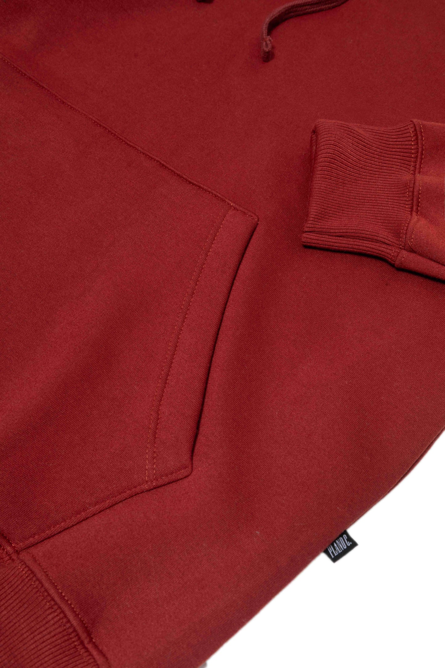MOLETOM HOODIE "LOGO" BARN RED