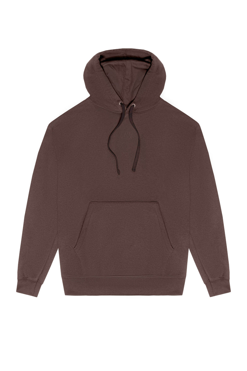 MOLETOM HOODIE "LOGO" BROWN