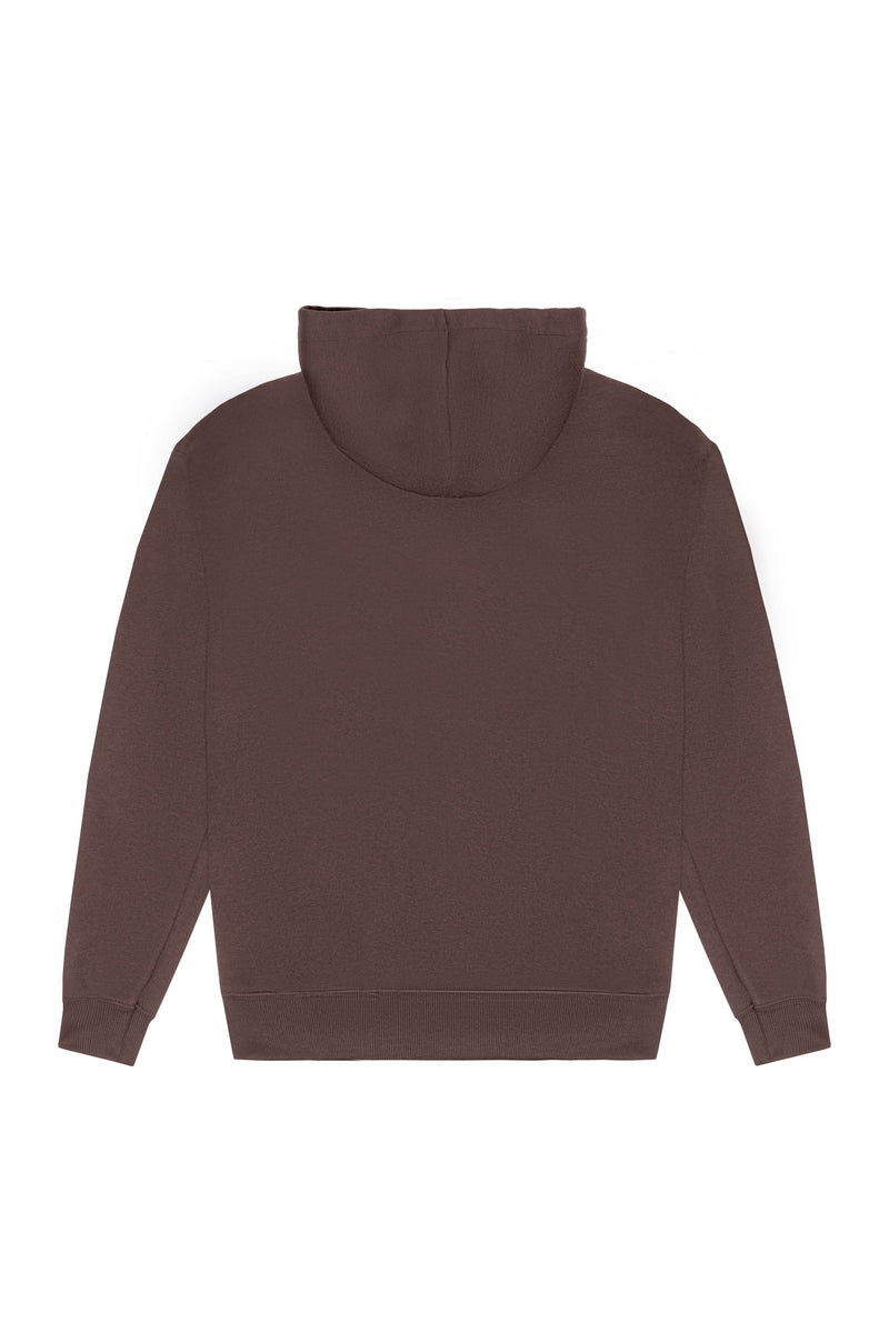 MOLETOM HOODIE "LOGO" BROWN