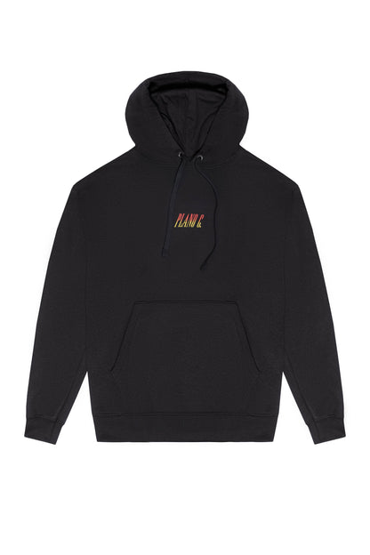 MOLETOM HOODIE "FLAMES" BLACK