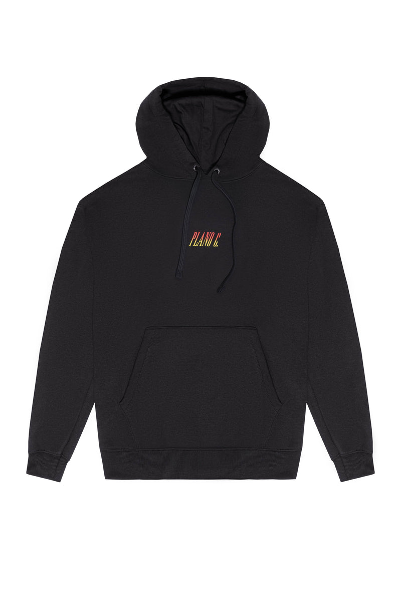MOLETOM HOODIE "FLAMES" BLACK
