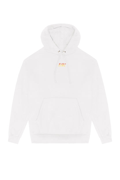 MOLETOM HOODIE "FLAMES" OFF WHITE