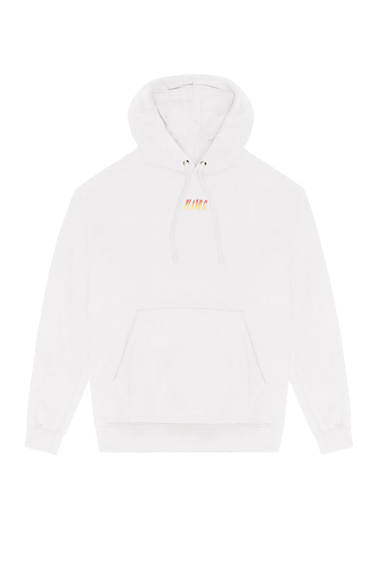MOLETOM HOODIE "FLAMES" OFF WHITE