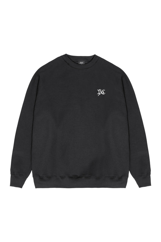 MOLETOM CREWNECK "PC" BLACK
