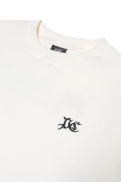MOLETOM CREWNECK "PC" OFF WHITE