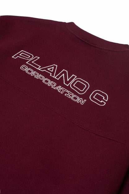 MOLETOM CREWNECK "PC" WINE