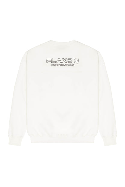 MOLETOM CREWNECK "PC" OFF WHITE