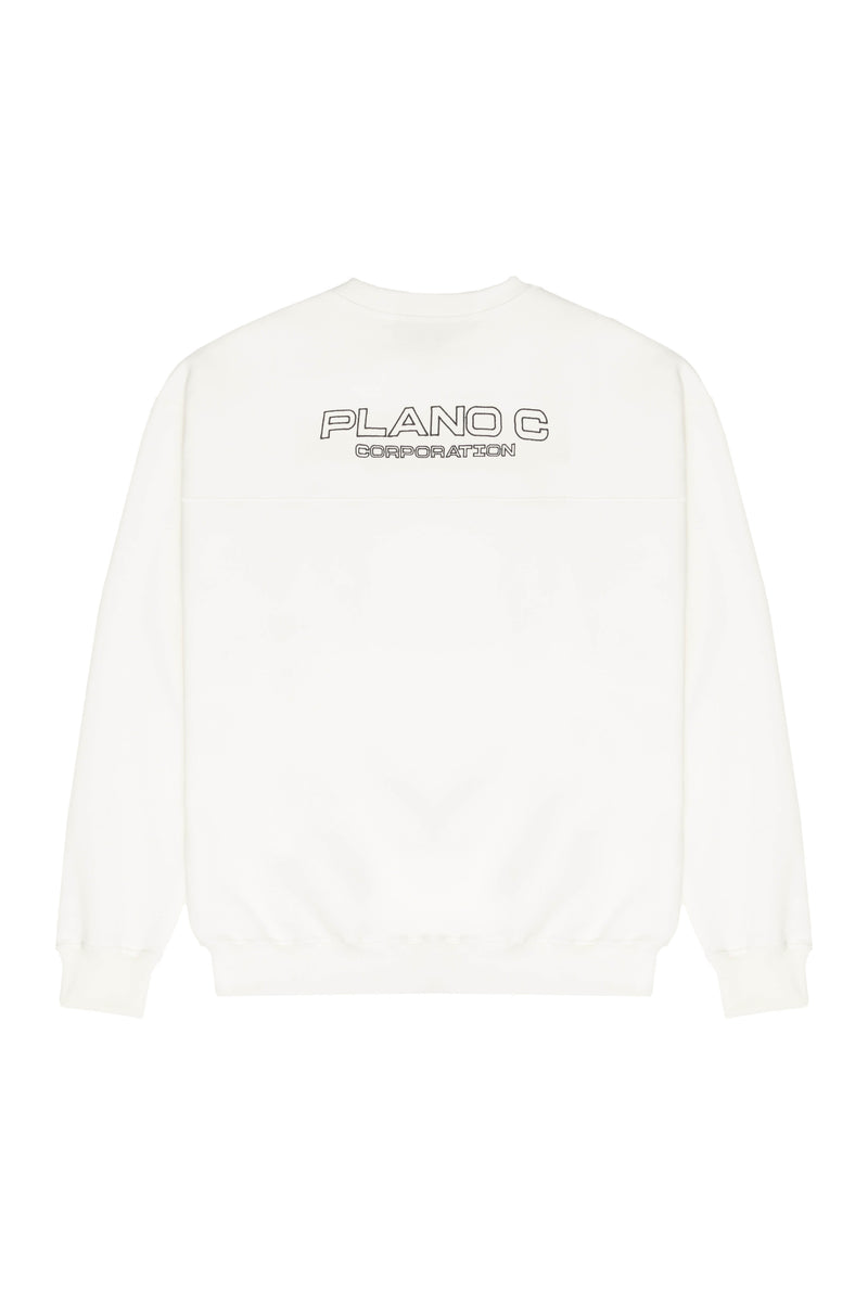 MOLETOM CREWNECK "PC" OFF WHITE