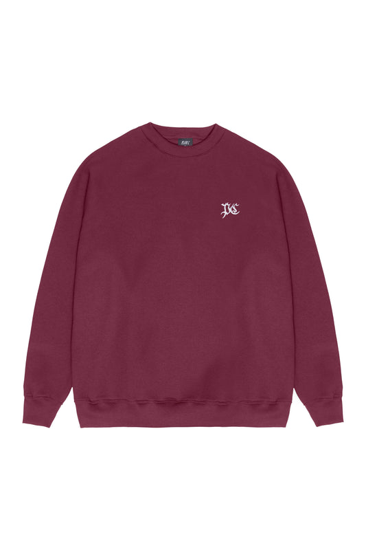 MOLETOM CREWNECK "PC" WINE