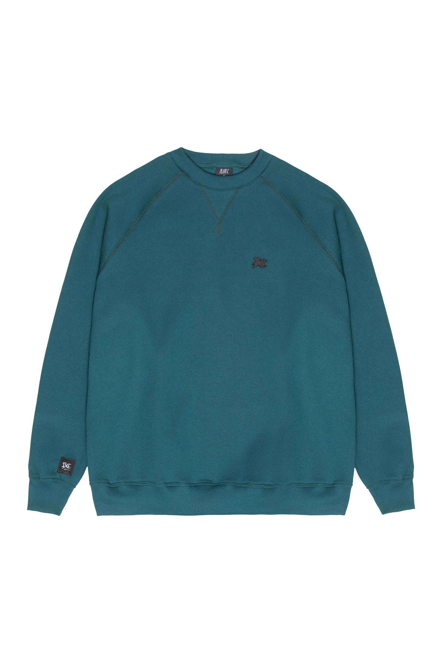 MOLETOM CREWNECK RAGLAN DARK SEA