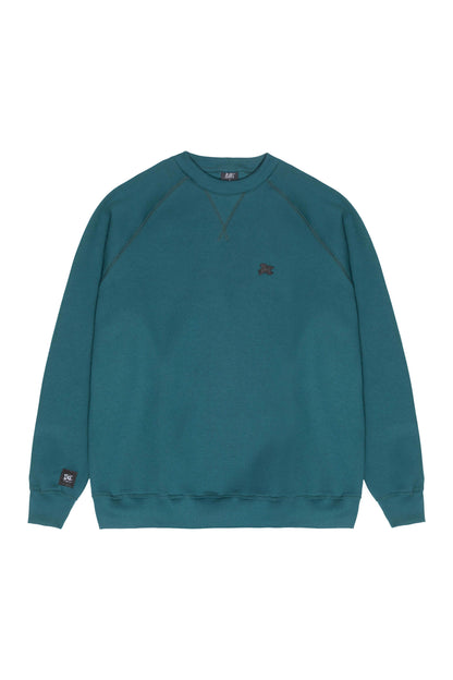 MOLETOM CREWNECK RAGLAN DARK SEA