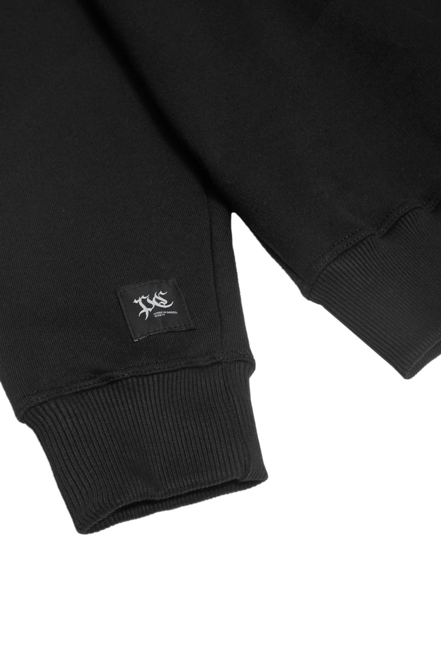 MOLETOM CREWNECK RAGLAN BLACK