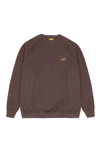 MOLETOM CREWNECK STANDARD BROWN