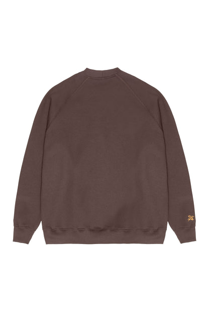 MOLETOM CREWNECK STANDARD BROWN