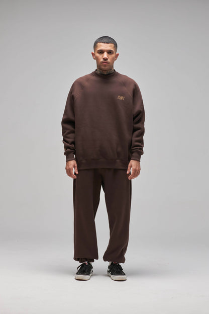 MOLETOM CREWNECK STANDARD BROWN