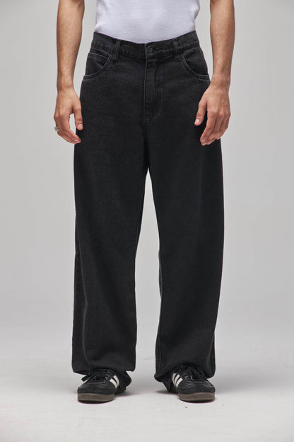 CALÇA WORK DENIM WASHED BLACK