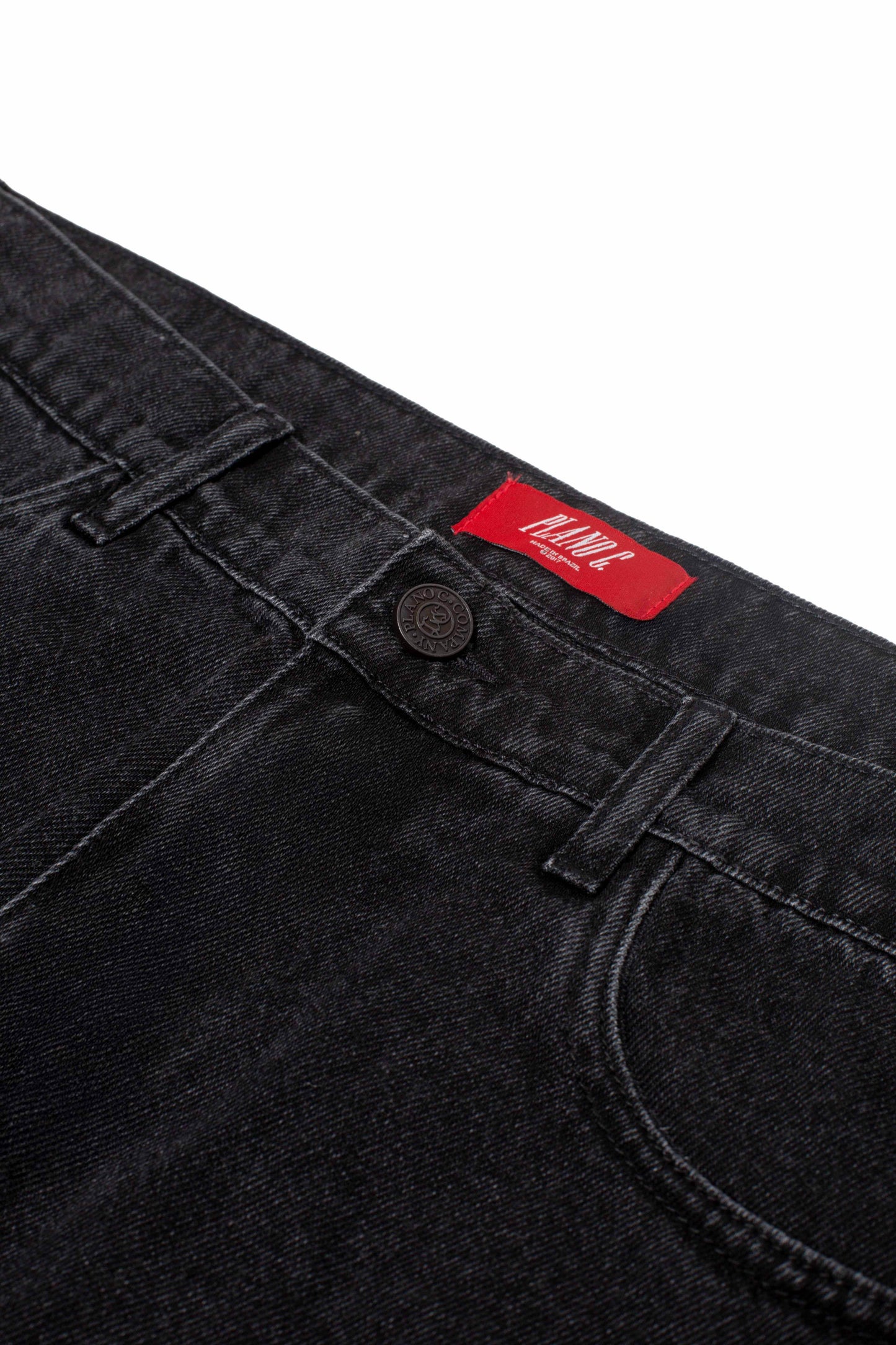 CALÇA WORK DENIM WASHED BLACK