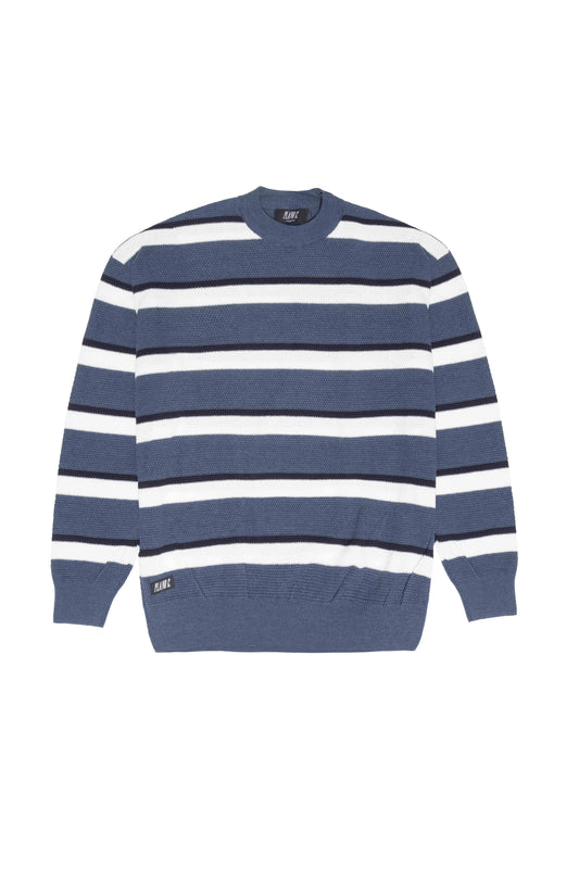 SUÉTER TRICOT LISTRADO NAVY/OFF WHITE