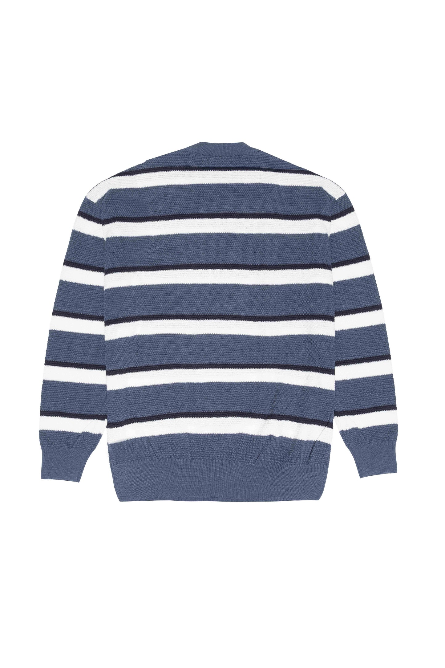 SUÉTER TRICOT LISTRADO NAVY/OFF WHITE
