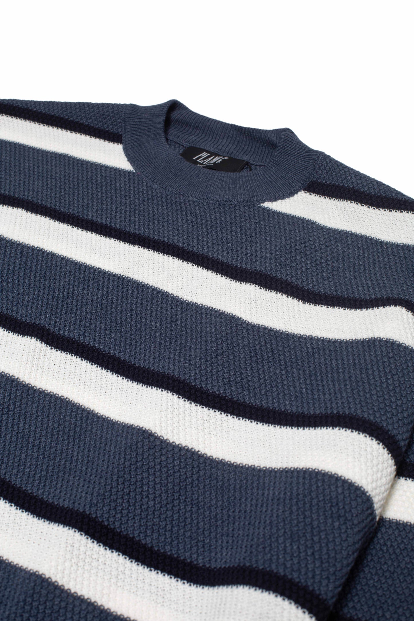 SUÉTER TRICOT LISTRADO NAVY/OFF WHITE