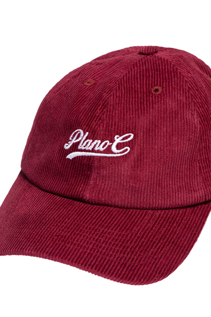 BONÉ 6-PANEL COTELÊ MERLOT