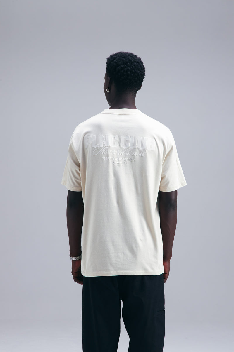 CAMISETA "PLNC CLUB" OFF WHITE
