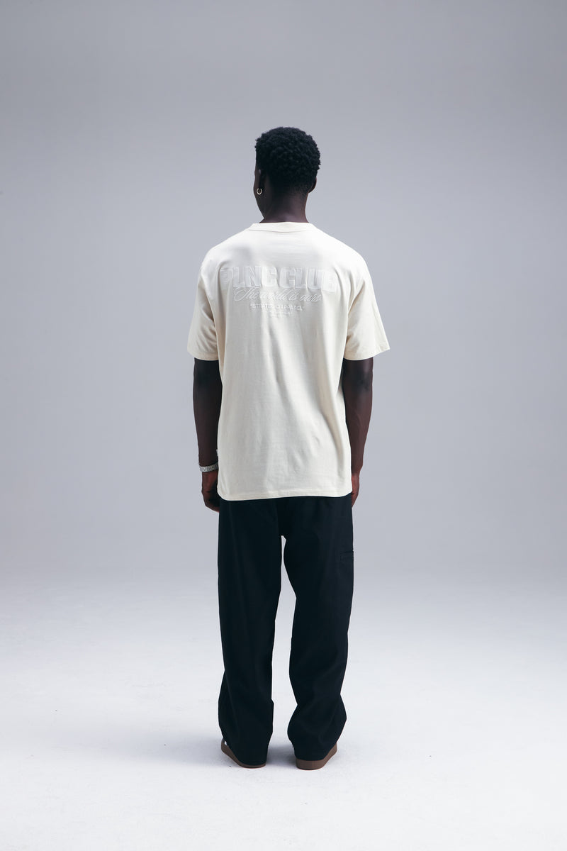 CAMISETA "PLNC CLUB" OFF WHITE