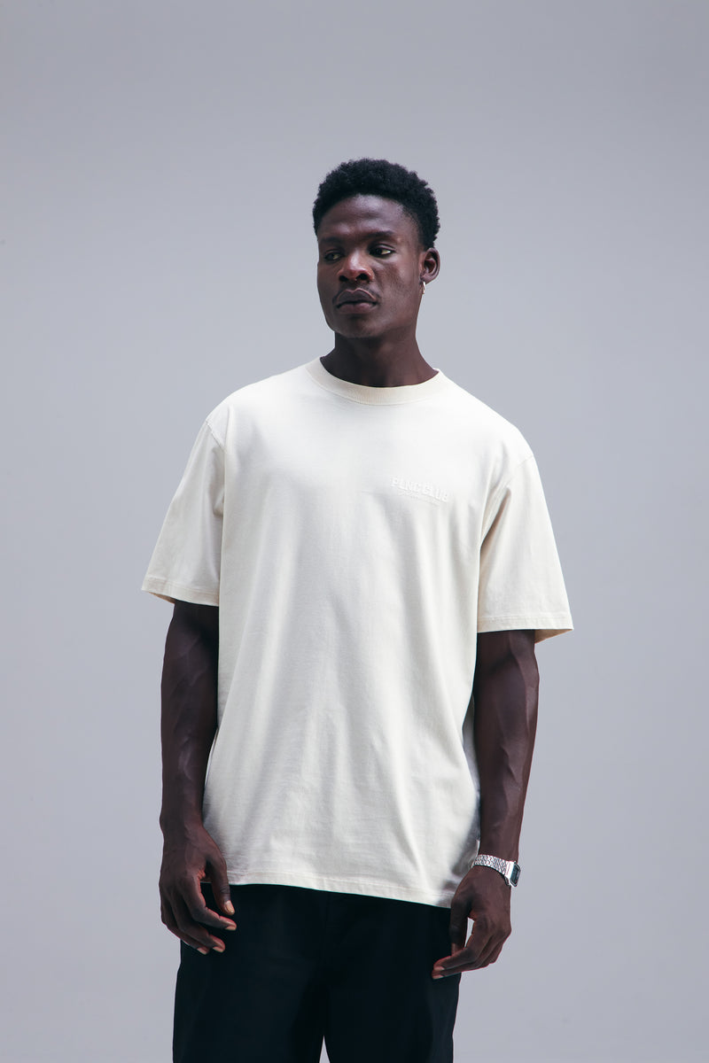 CAMISETA "PLNC CLUB" OFF WHITE