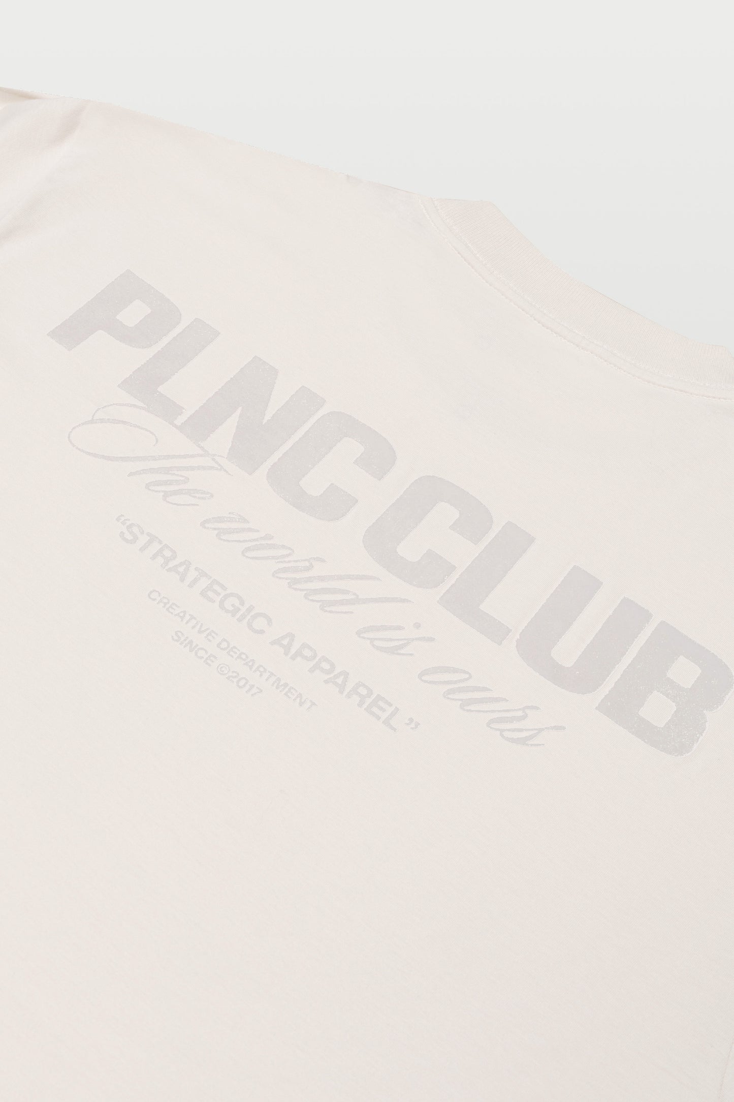 CAMISETA "PLNC CLUB" OFF WHITE