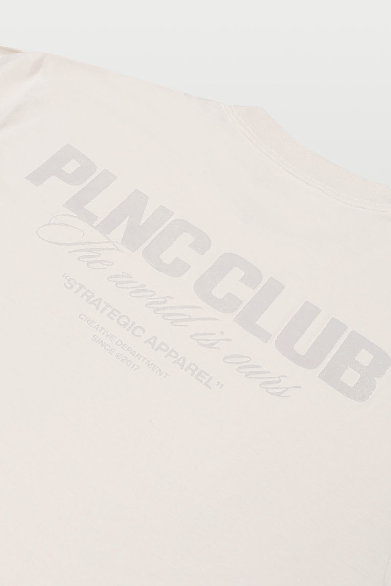 CAMISETA "PLNC CLUB" OFF WHITE