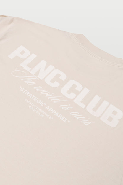 CAMISETA "PLNC CLUB" WHITE SAND