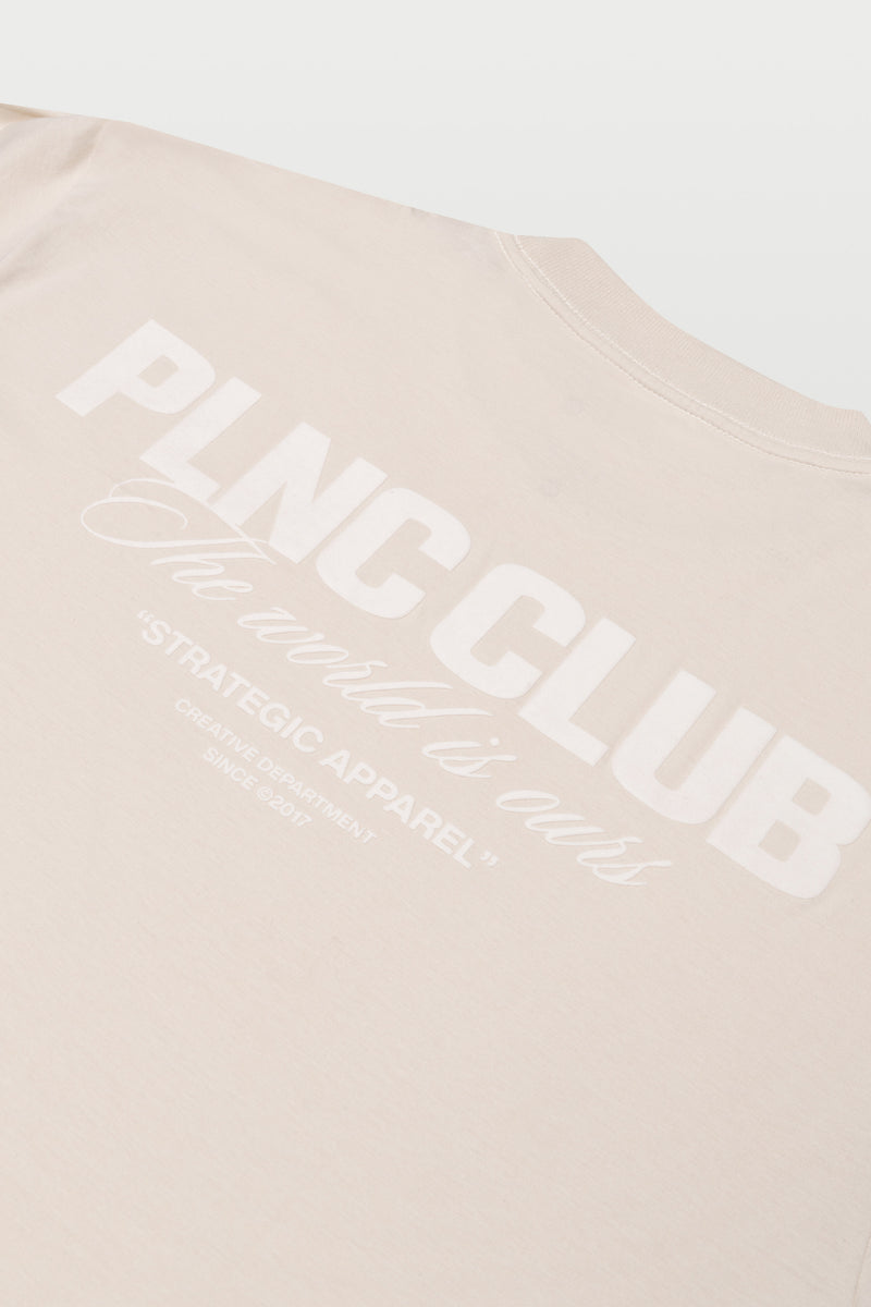 CAMISETA "PLNC CLUB" WHITE SAND