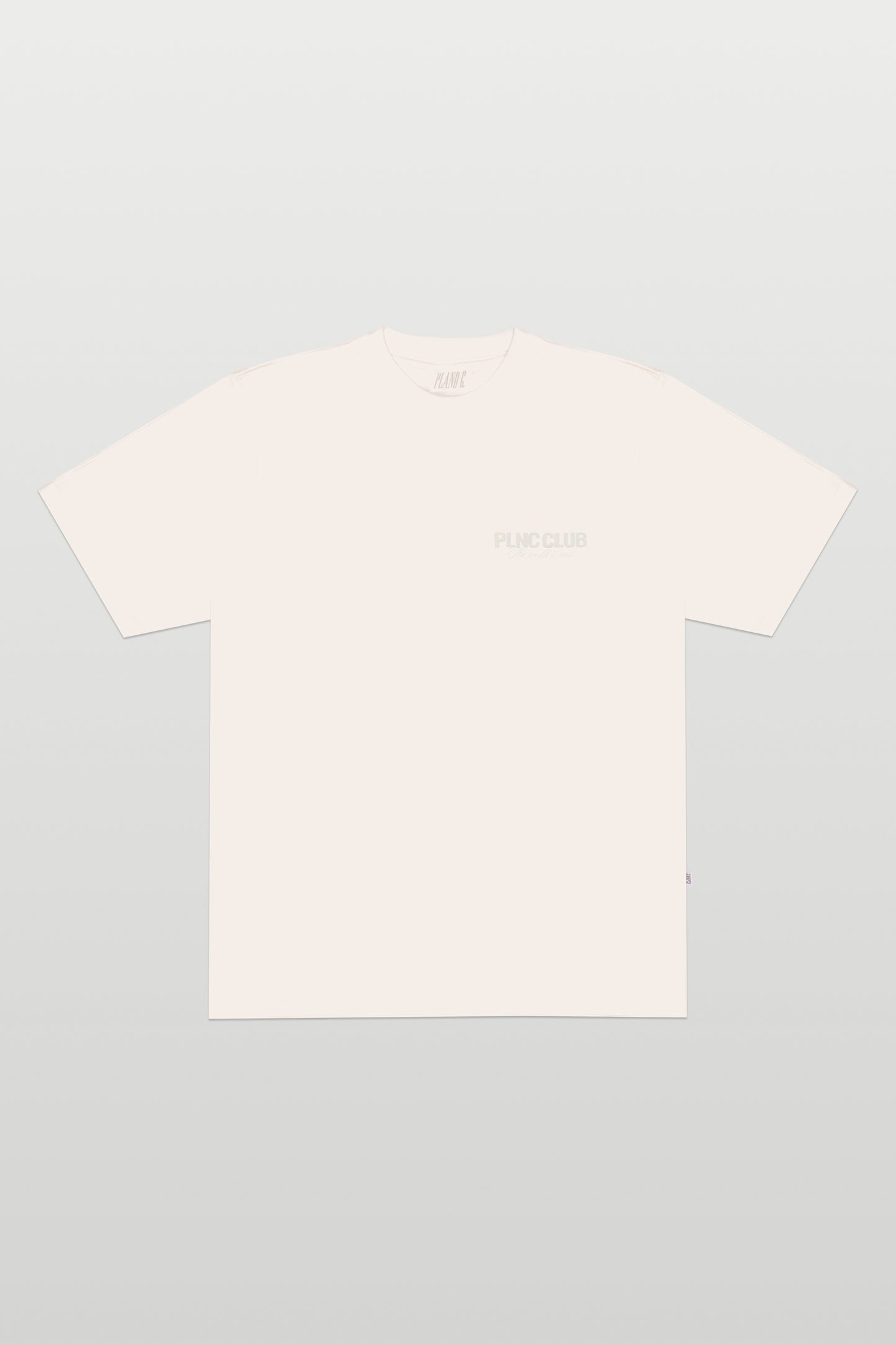 CAMISETA "PLNC CLUB" OFF WHITE