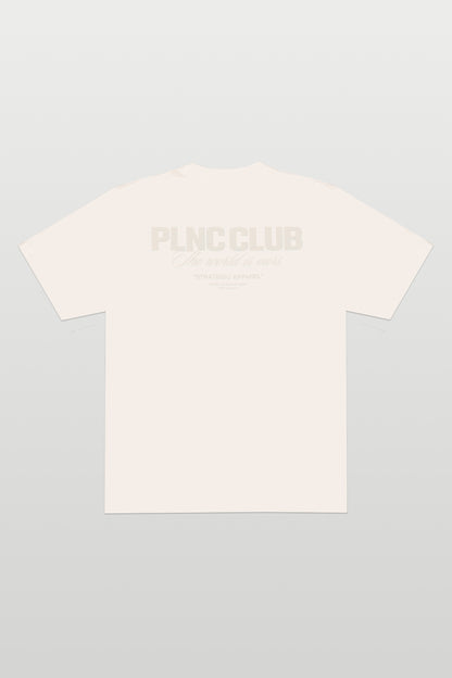 CAMISETA "PLNC CLUB" OFF WHITE