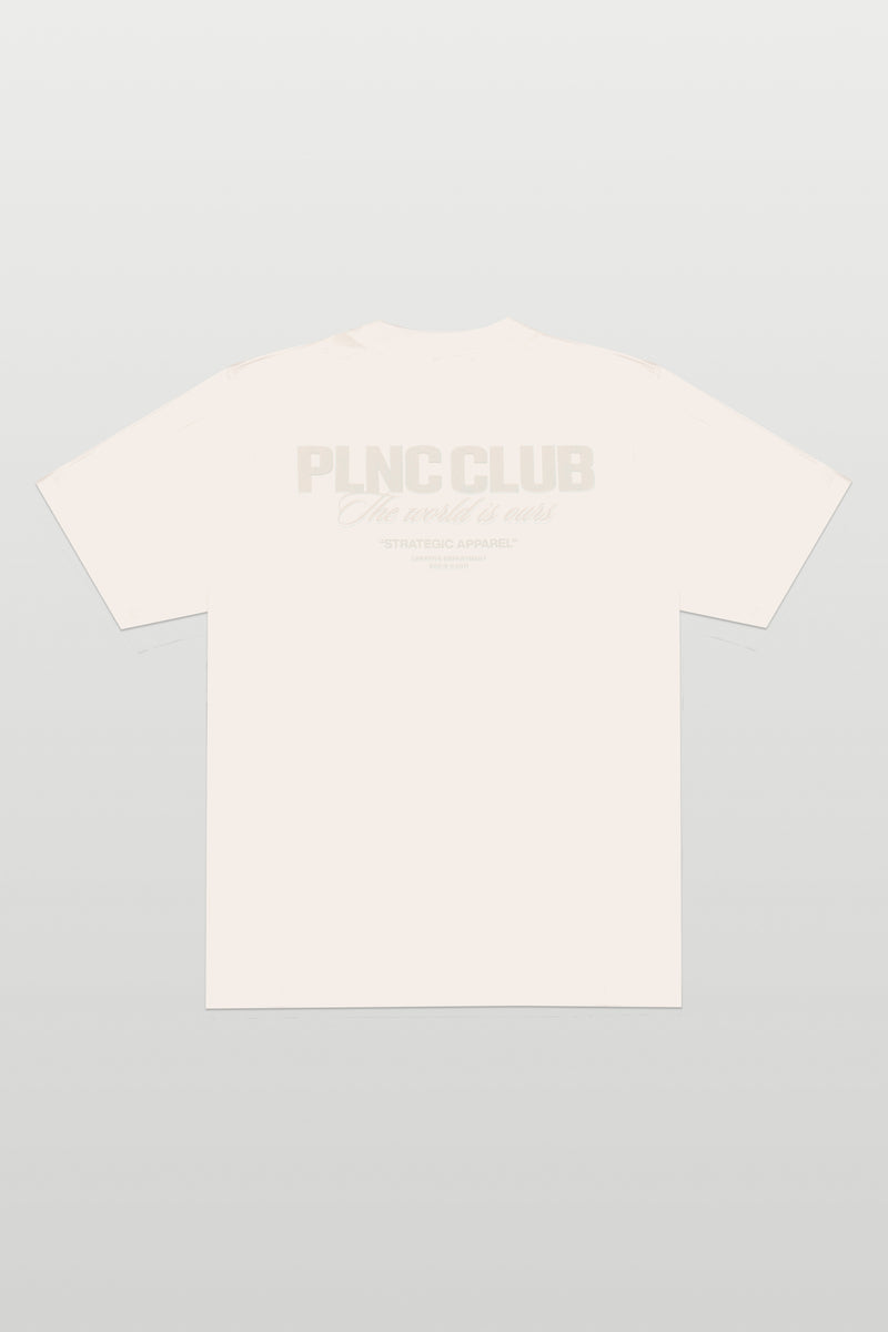 CAMISETA "PLNC CLUB" OFF WHITE