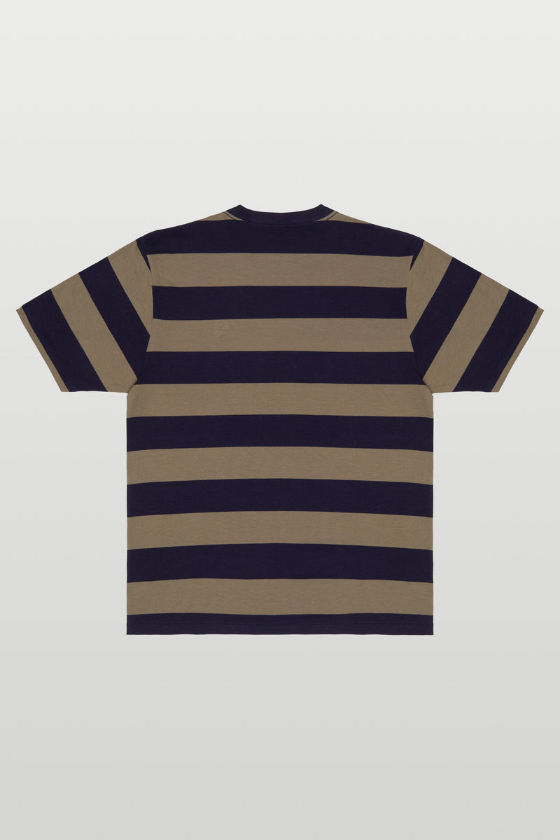 CAMISETA LISTRADA "PC LETTER" GREEN