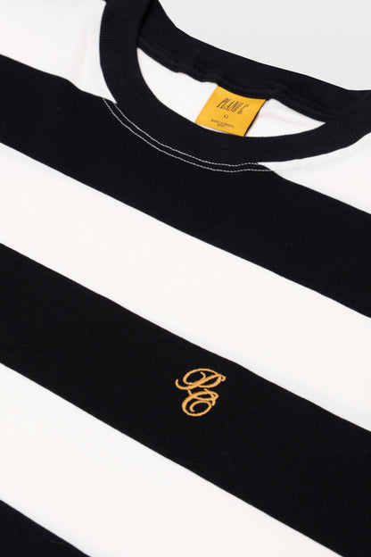 CAMISETA LISTRADA "PC LETTER" BLACK