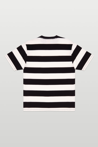 CAMISETA LISTRADA "PC LETTER" BLACK