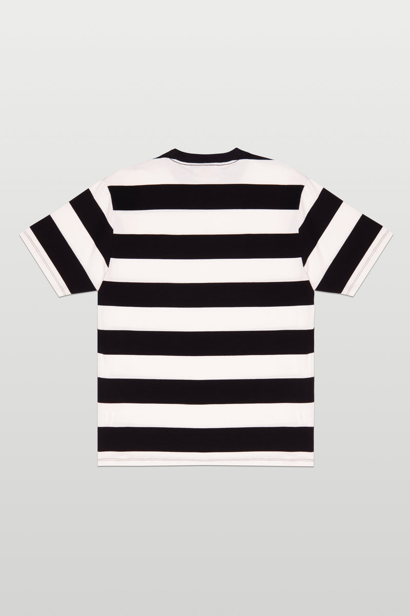 CAMISETA LISTRADA "PC LETTER" BLACK