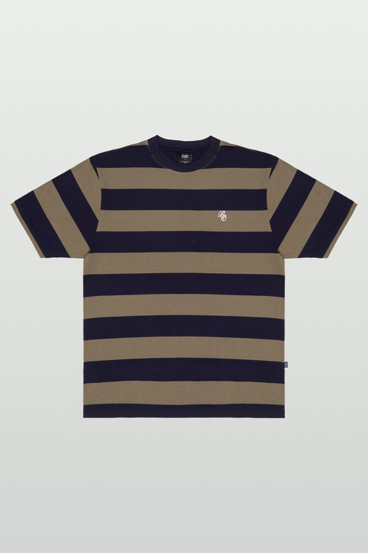 CAMISETA LISTRADA "PC LETTER" GREEN