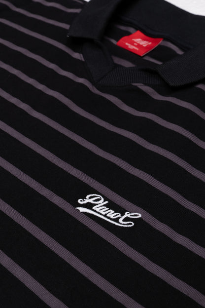 POLO JERSEY BLACK-GRAY