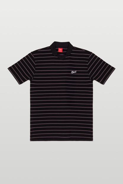 POLO JERSEY BLACK-GRAY