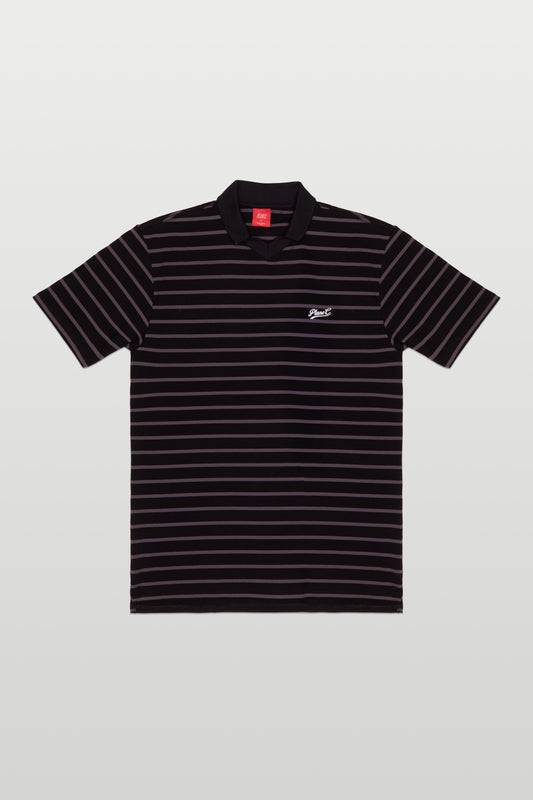 POLO JERSEY BLACK-GRAY