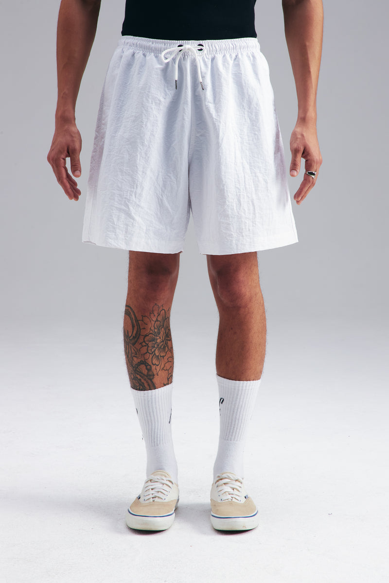 SHORTS "LOGO" WR WHITE