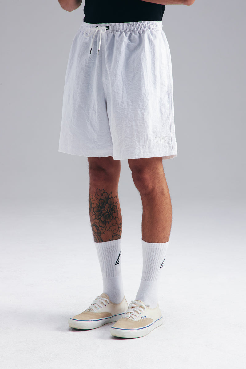 SHORTS "LOGO" WR WHITE