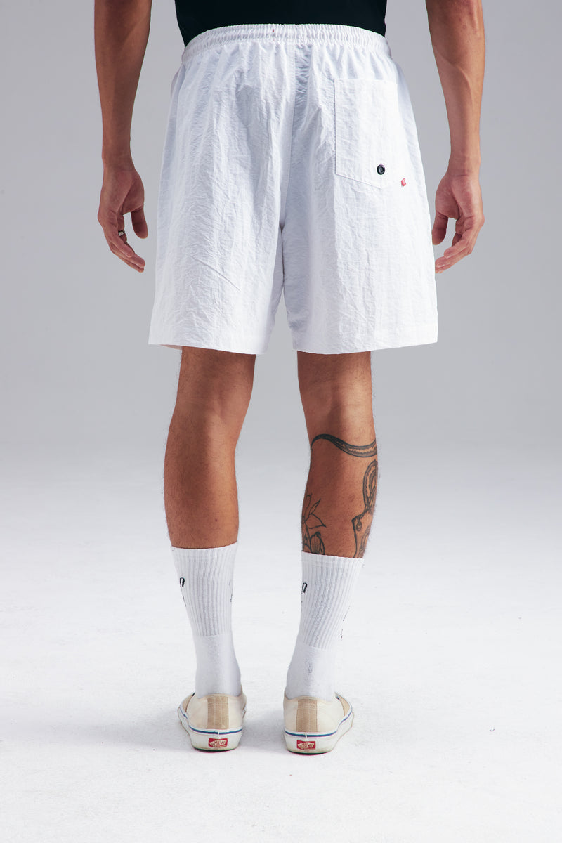 SHORTS "LOGO" WR WHITE