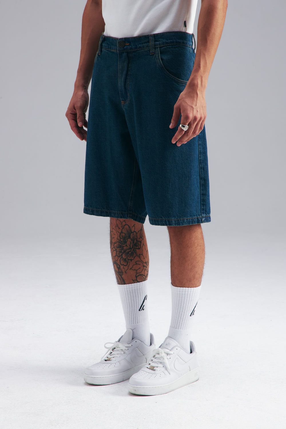 BERMUDA DENIM - ARMY WASH