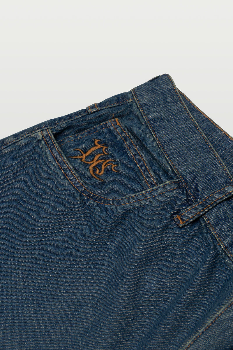 BERMUDA DENIM - ARMY WASH